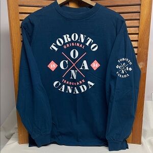 Alstyle Navy Blue Toronto Long Sleeve Tee